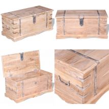 Vidaxl - Coffre de rangement Bois d'Acacia - coffre de rangement - coffres de rangement - Home & Living - Brun