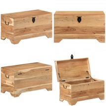 Coffre de rangement Bois d'acacia solide - coffre de rangement - coffres de rangement - Home & Living - Brun