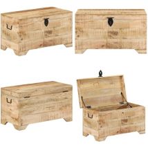 Coffre de rangement Bois massif de manguier brut - coffre de rangement - coffres de rangement - Home & Living - Brun