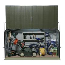 Trimetals Coffre De Rangement Métal 1500l Vert - 1,51m² Utile - Storeguard