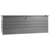 Zipper - Conteneur boite de jardin en metal gris 165x70x62 cm zi-gab165an