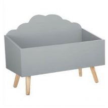 Coffre de Rangement Nuage 58cm Gris