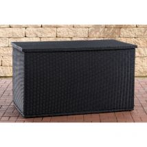 CLP - Elegant extérieur poitrine finie-rattan Effet 125 cm Diverses couleurs colore : noir