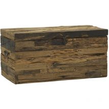 Coffre en bois massif recyclé Grand modèle