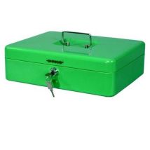 Coffre-fort Sicuro – 300 x 240 x 90 mm – Tôle d'acier – 2 clés fournies – Type de fermeture, Mode de fixation, Hauteur, Largeur, Caractéristique 