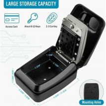 Alovez - Coffre-fort à clés étanche Coffre à clés mural Coffre à clés extérieur Coffre-fort à clés Coffre-fort à clés mural-Partagez l'accès à vos