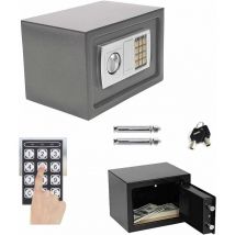 Hsha - Coffre-fort de Securité Numérique électronique, 8,5L-31x20x20cm Coffre Fort Hôtel avec code pin et 2 Clés d'urgence