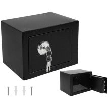 Coffre-fort S8800 – 5902802912503 – Sécurisez vos objets de valeur – Noir, Fer, 2 mm, 23 x 17 x 17 cm