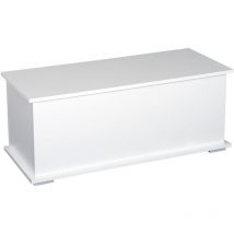 Coffre malle de rangement nikea blanc