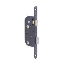 Serrure à larder à condamnation axe 40MM finition noir bout rond têtière 20 mm droite JPM 000260-02-1X