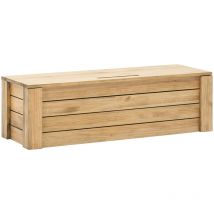 Coffre rangement avec couvercle ECO 40x120x36 Pin finition vieilli