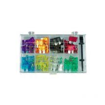 Fixpoint - goobay Assortiment de Fusibles Véhicules, 101 Pièces, dimensions des fusibles plats : 19,1 x 5,1 x 18,5 mm (20342)