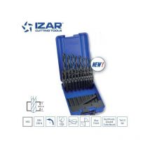 Izar - coffret 19 forets hss coupe à gauche DIN338N de 1 à 10 mm par 0.5 mm