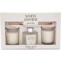 Coffret 2 bougies parfumée et diffuseur 50ml Senteur Jasmin