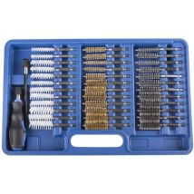 Coffret 38 pcs de brosses métal, nylon, laiton 8 à 19 mm pour nettoyage puits d'injecteurs - OM 0666 - CLAS Equipements