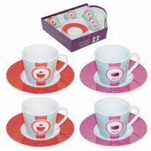 Coffret 4 tasses à café Mini délices