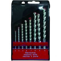 Coffret 8 forets à béton de 3 à 10 mm