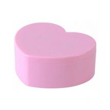 Coffret à bijoux en forme de coeur rose