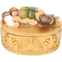 Feiyue - Coffret à bijoux en résine Saint Joseph endormi Coffret cadeau décoratif catholique