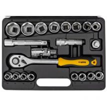 Coffret à douilles 21 pièces 1/2 " Chrome vanadium VITO