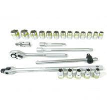 Coffret à douilles 24 pièces 1/2" Chrome vanadium VITO