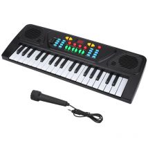 Coffret à monnaie 37 Touches de Piano pour Enfants Avec Microphone,Clavier de Piano pour Enfants,Initiation à la Musique,Clavier électronique pour