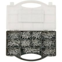 Coffret assortiment de 650 rivets de 3.2 à 4.8 mm