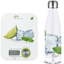 Balance de cuisine – 1190269 – coffret balance Kinetic Citrons Ice GREEN POWER – Poids, Largeur, Forme – LITTLE BALANCE