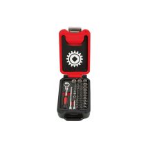 Mob Outillage - mob - Coffret box 1/4'' 46 pieces 6 pans cliquet tate rotative - Réf : 9416046101