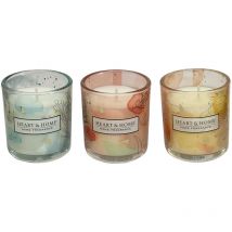 Coffret cadeau 3 bougies Votives Heart and Home