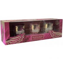 Coffret cadeau 3 bougies votives heart and home