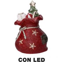 Coffret cadeau résine led rouge cm27x22h40