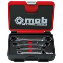 Mob Outillage - Coffret clés 4x4 à cliquet - 4 clés 16 dimensions 8mm à 24 mm