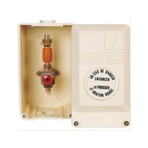 Coffret Coupure Gaz Calibre 25, Tube Ø28mm Q1=10 Q2=83