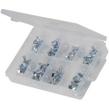 Coffret d' ecrous a oreilles ou ailettes metriques de m4 a m12