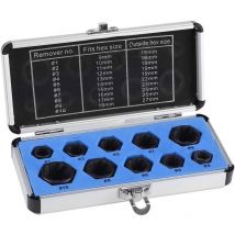 Coffret de 10 Extracteur de Boulon Verrouillage Douille Dégraissant outil de Filetage (Haut)