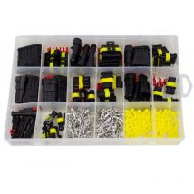 Kroftools - Coffret de 424 connecteurs electriques etanches assortis