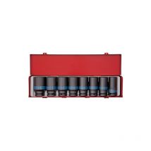 Coffret de 8 douilles longues à choc 3/4 - King Tony