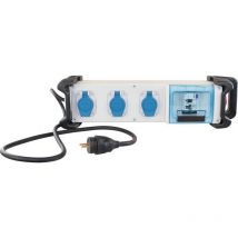 Eurohm - Coffret de chantier mono 3 prises 1 disj. Diff 16A + 3 pc 2P+T +AU+1,5m HO7RNF+bumpers (19203)