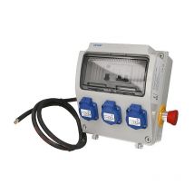 Cofrelec - Coffret de chantier monophasé 3 prises 16A 2P+T + 1 arrêt d'urgence