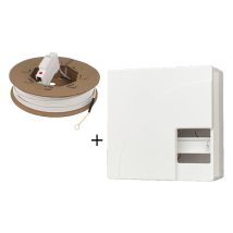 Coffret de communication – 4 RJ45 Catégorie 6A – Electricité et domotique – Coffret de communication