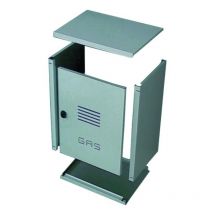 Coffret de compteur de gaz en tôle galvanisée h50 l30 p24
