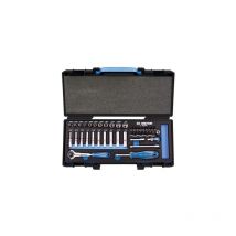 Coffret de douilles et accessoires1/4 6 pans evawave - 44 pièces - King Tony