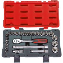 KS Tools - Coffret de douilles et accessoires 24 pièces ULTIMATE 1/2'' - coffret outils - douilles et cliquets922.0623