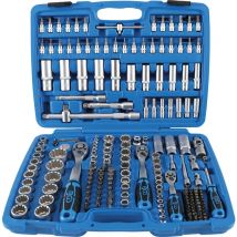 Coffret de Douilles Gear Lock 6,3 mm (1/4") / 10 mm (3/8") / 12,5 mm (1/2") 192 pièces