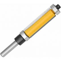 Coffret de fraises pour défonceuse et affleureuse 6.35mm Routeur de Garniture Affleurante Roulement Haut et Bas Routeur à Coupe Droite Flush Trim