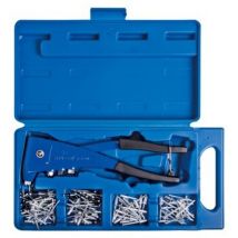 King Tony - Coffret de pince à riveter avec rivets - 121 pièces - Rivets 2,4 à 4,8 mm