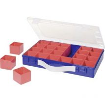 Coffret de rangement séparations variables Hünersdorff 600900 (l x l x h) 332 x 232 x 55 mm Nombre de compartiments: 24