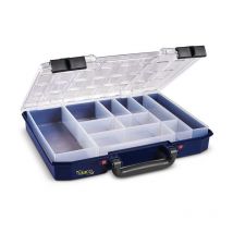 Mallette de rangement CarryLite 55 4x8-10 l337xP278xH57mm 10 compartiments bleue
