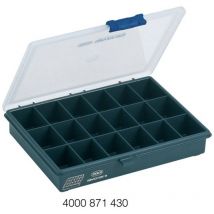 Assorter 5-18 Mallette de rangement (l x l x h) 240 x 195 x 43 mm Nombre de compartiments: 18 séparations fixes c - Raaco
